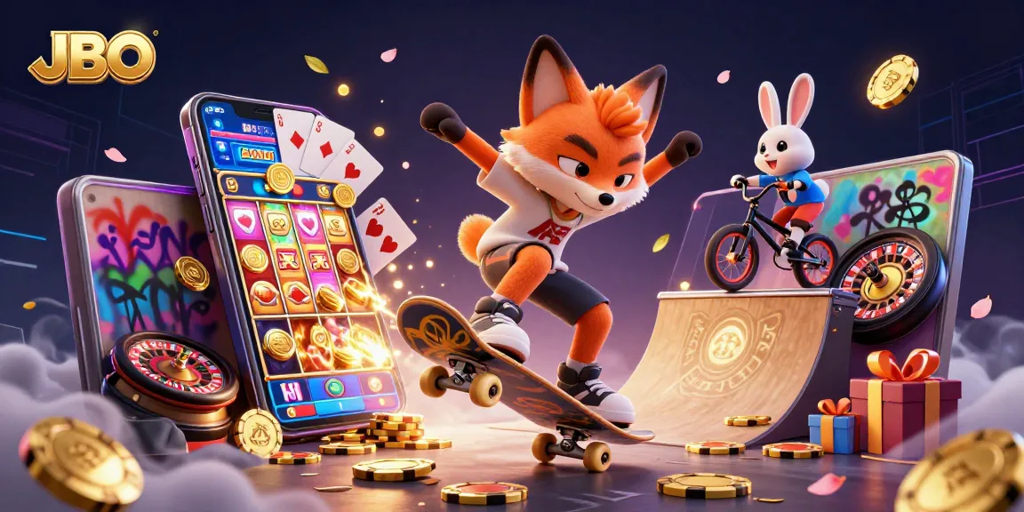 Experience JBO's vibrant gaming atmosphere with exciting characters and engaging casino themes.