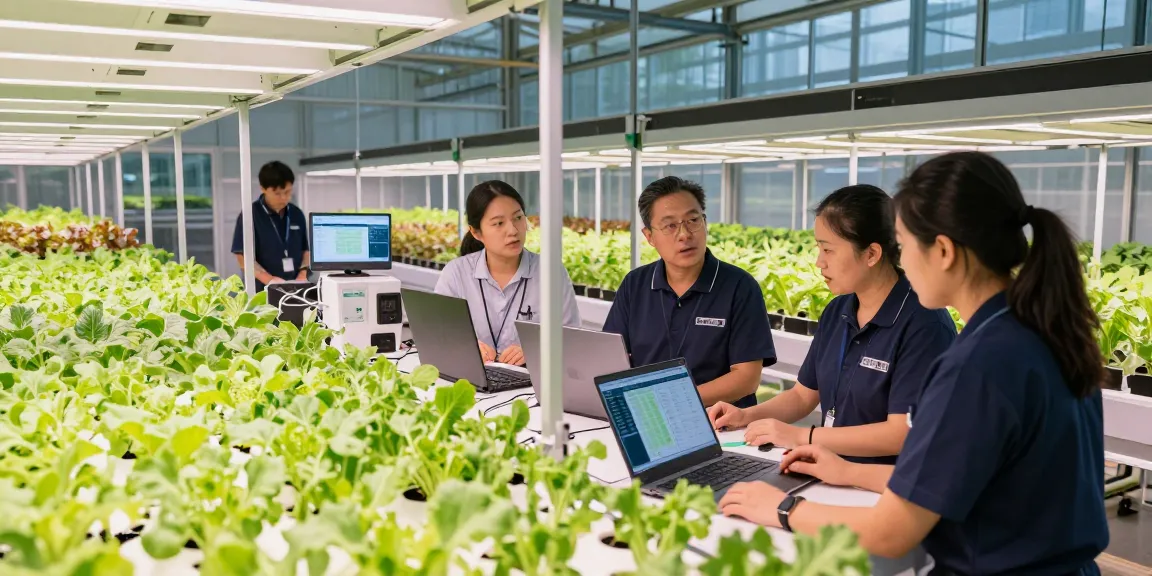 Cika4d slot showcased in a modern indoor agriculture facility with innovative technology and vibrant plant growth.