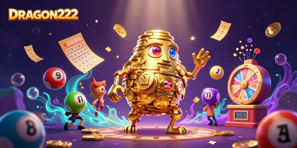 Play and win exciting prizes with DRAGON222's vibrant lottery experience featuring dynamic elements.