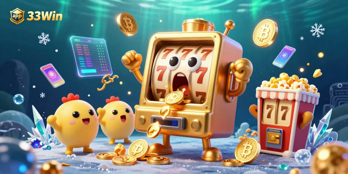 Spin for big wins with app 33Win's golden slot machine and vibrant crypto rewards!
