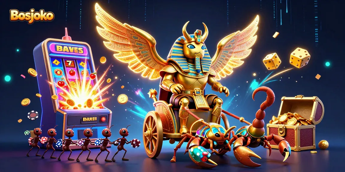 Spin for jackpots with Bosjoko's thrilling gaming elements and vibrant 3D visuals.