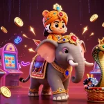 Experience the thrilling gameplay at mmoo-o with jewel-encrusted characters and dynamic casino elements.