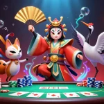 Spin winning slots at xxbb446 with a vibrant 3D casino scene filled with poker elements.