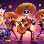Engage in endless fun with hitclubs' vibrant casino-themed illustration featuring mariachi characters.