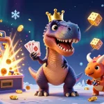 Experience thrilling gameplay at trang chủ OK365 with vibrant cartoon characters surrounded by jackpot excitement.