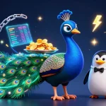 Experience rr88 online gaming excitement with vibrant casino characters and crypto elements.