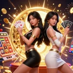 Experience the thrilling sl888 site with engaging slot games amidst a vibrant, action-packed casino atmosphere.