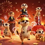Experience Situs Toto with dynamic meerkat characters in a casino adventure full of vibrant winning excitement.