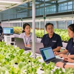 Cika4d slot showcased in a modern indoor agriculture facility with innovative technology and vibrant plant growth.