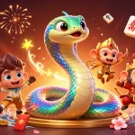 Tài xỉu MD5 shines as players engage with vibrant icons and characters in an exciting betting backdrop