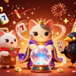 Experience thrilling gameplay with Luckywin's vibrant casino scene, featuring captivating characters and dynamic game elements.