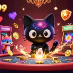 Engage with BETJILI99 at a cosmic casino where a black hole cat and nebula fox create joy.