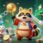 Win big with SC88 as maneki-neko cats cheer alongside a lucky tanuki championing online casino fun