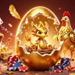 Experience thrilling wins at SC88 as golden dragons guard your poker chips, surrounded by treasure and casino magic.