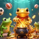 appkeonhacai showcases sports betting excitement with a dynamic 3D illustration of a golden salamander and sports elements.