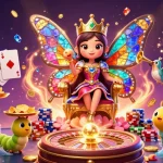 Experience the sun win excitement with thrilling games and colorful characters in this vibrant casino scene.